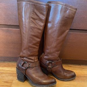 Brown leather Frye boots size 7